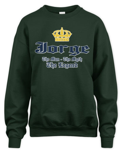 The Man The Myth The Legend Corona Beer T-Shirt JORGE M1-S83 / Unisex Sweatshirt / forest green