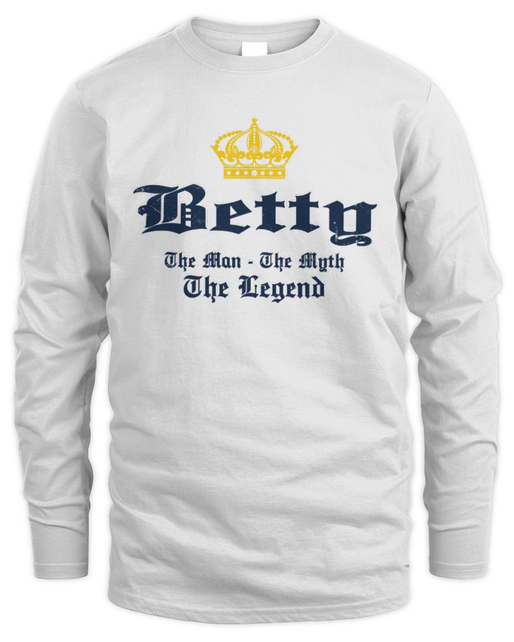 The Man The Myth The Legend Corona Beer T-Shirt BETTY M1-S83 / Men's Long Sleeved T-Shirt / white