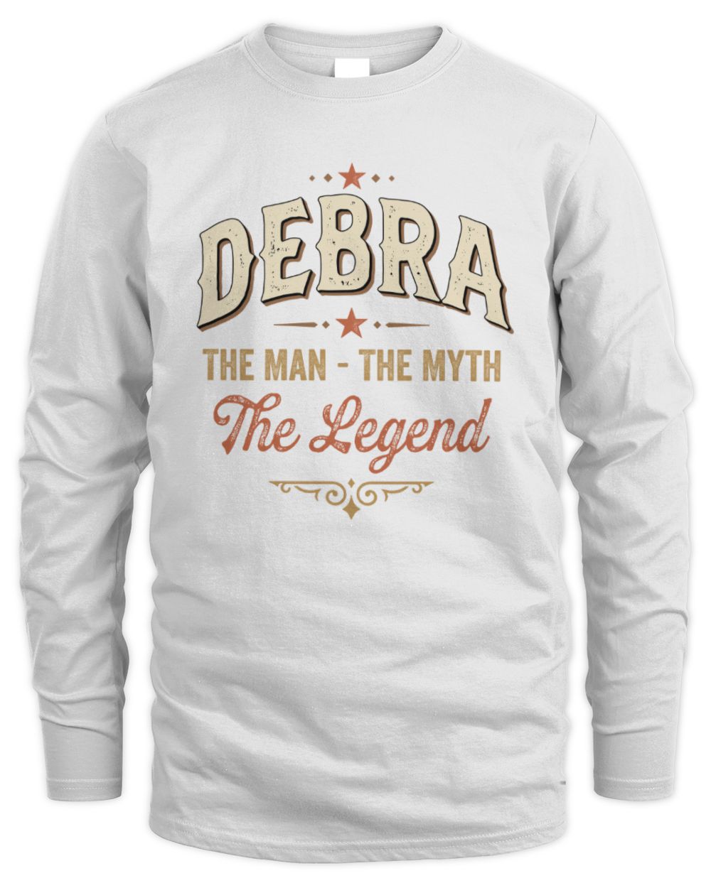I'm Name I'm Not Rude I Just Have The Balls Funny T-Shirt DEBRA M1-77 / Men's Long Sleeved T-Shirt / white
