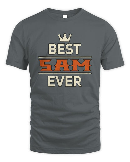 Best Your Name With Crown Shirt SAM M1-59 / Unisex Standard T-Shirt / charcoal