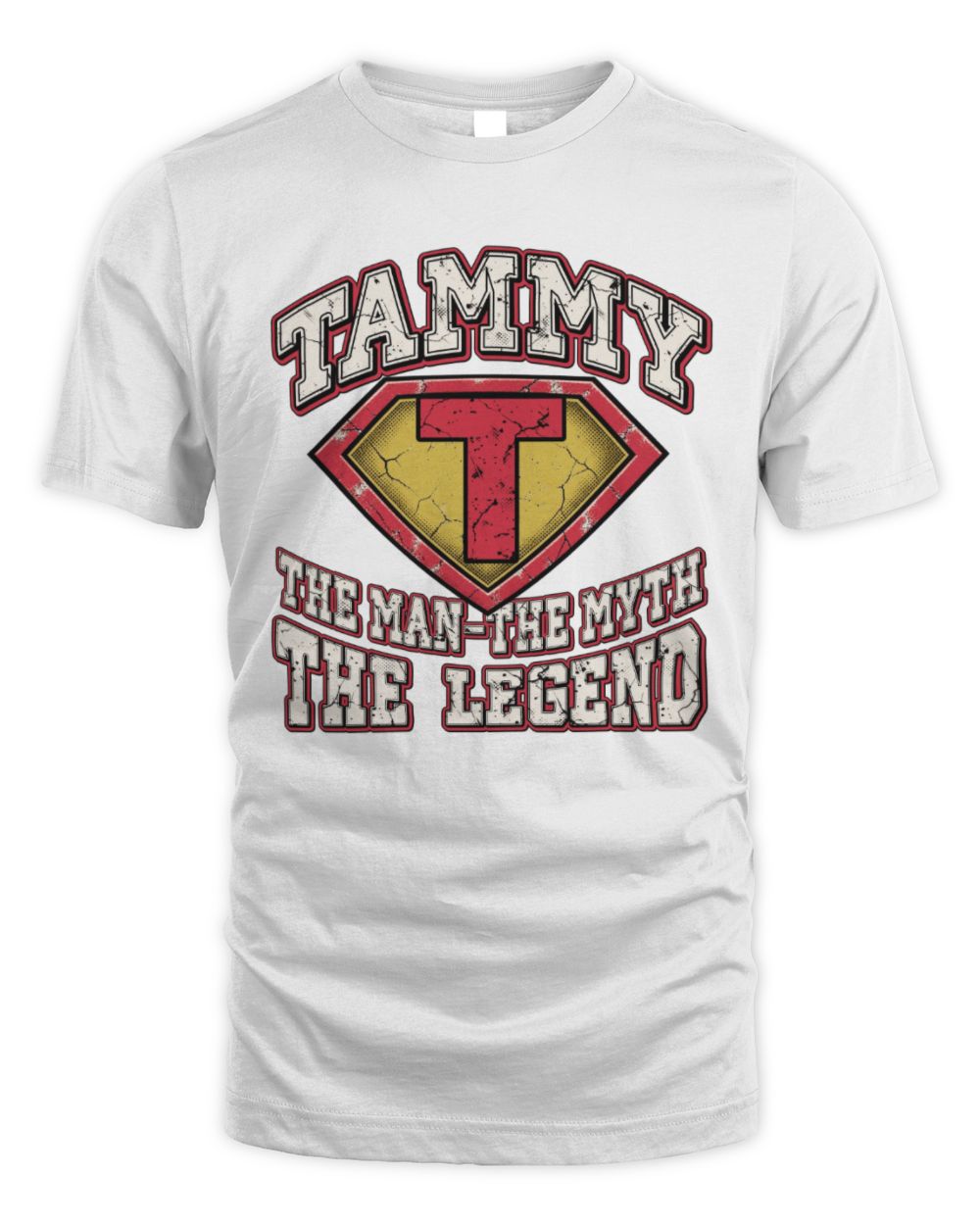 The Man The Myth The Legend Superman Graphic T-Shirt TAMMY M1-74 / Unisex Standard T-Shirt / white