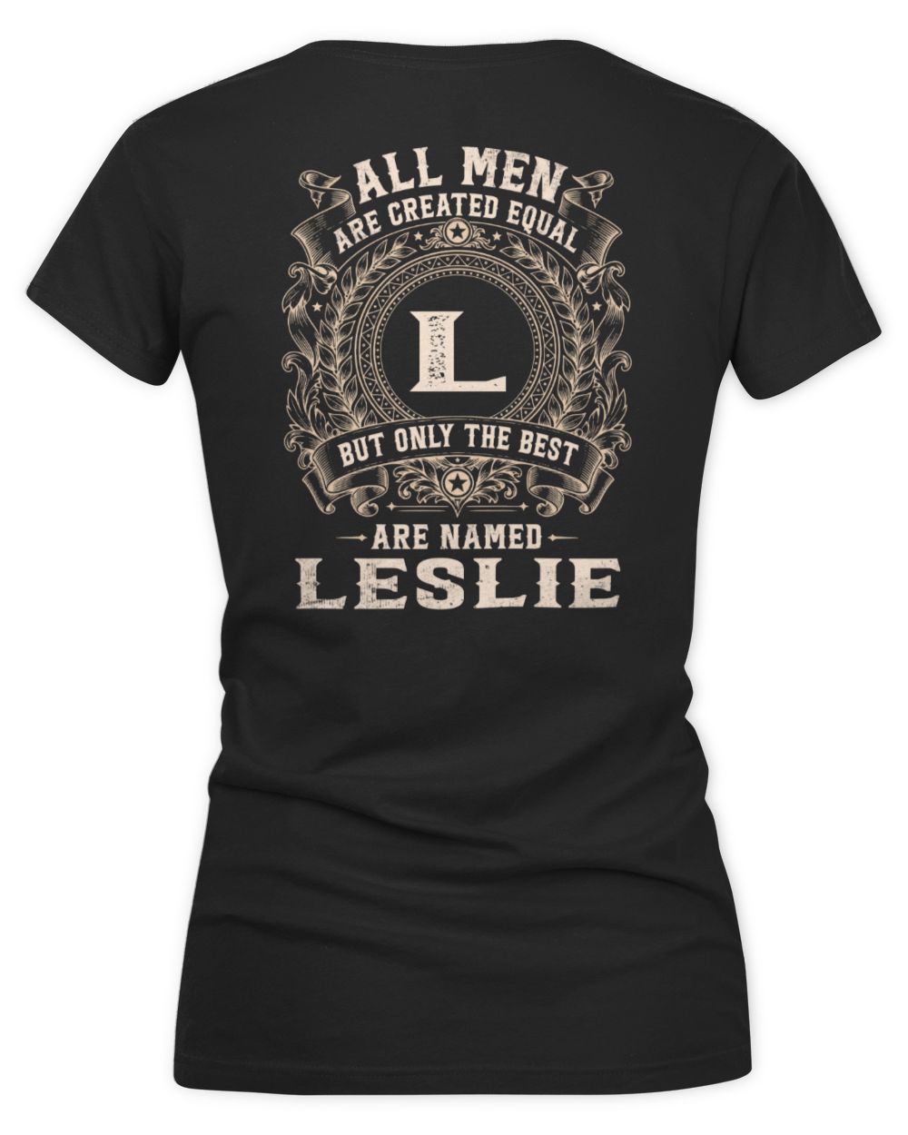 All Men Are Created Equal Cool Logo Shirt LESLIE M1-60 / Women's V-Neck T-Shirt / black
