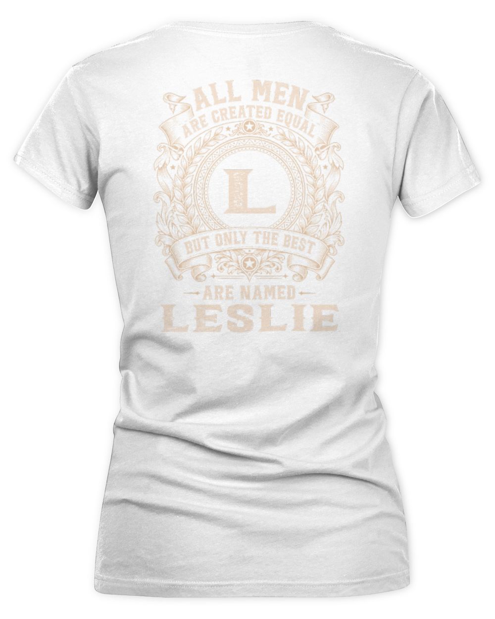 All Men Are Created Equal Cool Logo Shirt LESLIE M1-60 / Women's V-Neck T-Shirt / white