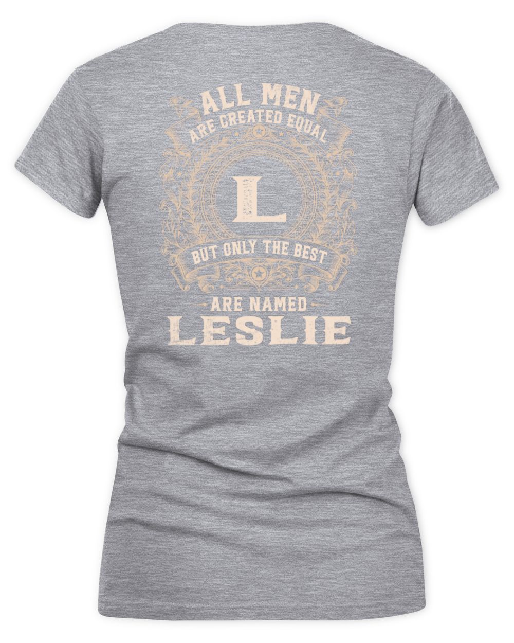 All Men Are Created Equal Cool Logo Shirt LESLIE M1-60 / Women's V-Neck T-Shirt / sport grey