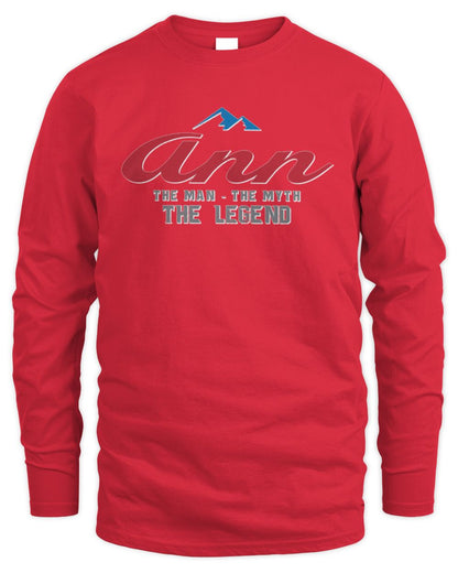 The Man The Myth The Legend Coors Light Beer T-Shirt ANN M1-S84 / Men's Long Sleeved T-Shirt / red