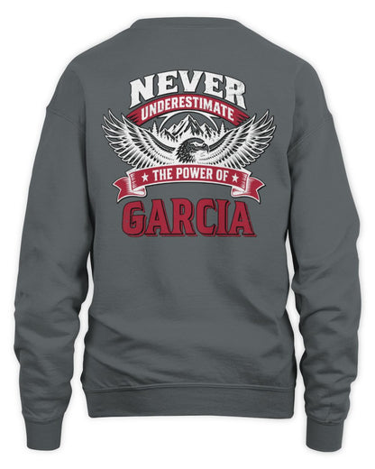 Never Underestimate Your Name Eagle Mountain Shirt GARCIA M1-61 / Unisex Sweatshirt / charcoal