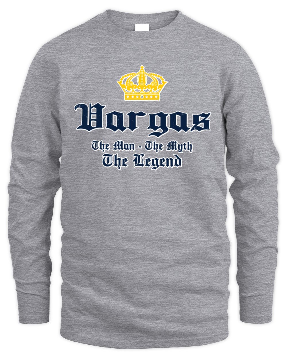 The Man The Myth The Legend Corona Beer T-Shirt VARGAS M1-S83 / Men's Long Sleeved T-Shirt / sport grey