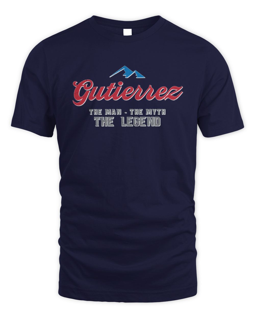 The Man The Myth The Legend Coors Light Beer T-Shirt GUTIERREZ M1-S84 / Unisex Standard T-Shirt / navy