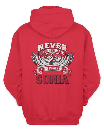 Never Underestimate Your Name Eagle Mountain Shirt SONIA M1-61 / Unisex Hoodie / red