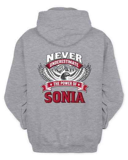 Never Underestimate Your Name Eagle Mountain Shirt SONIA M1-61 / Unisex Hoodie / sport grey