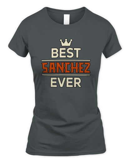 Best Your Name With Crown Shirt SANCHEZ M1-59 / Women's Standard T-Shirt / charcoal