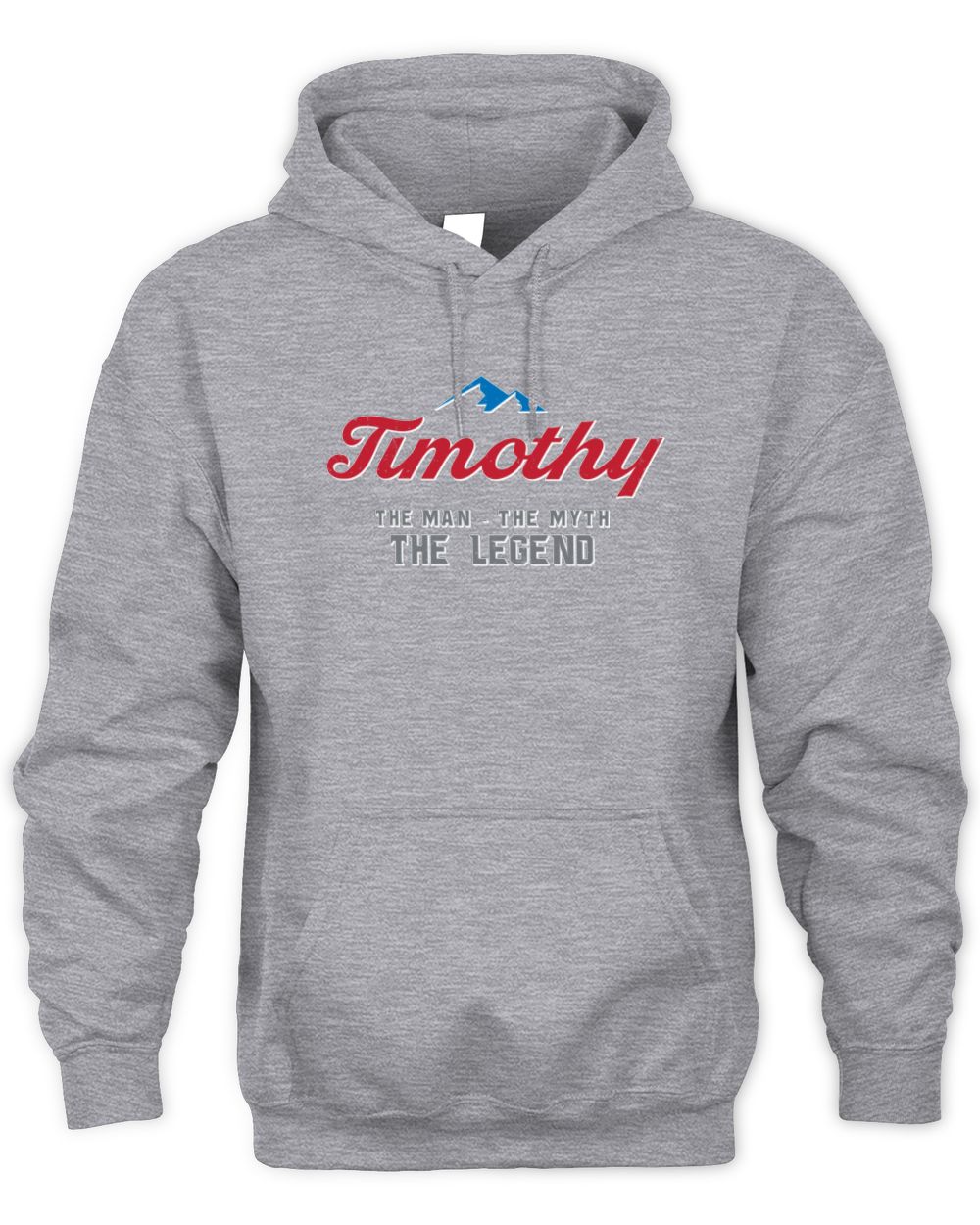 The Man The Myth The Legend Coors Light Beer T-Shirt TIMOTHY M1-S84 / Unisex Hoodie / sport grey