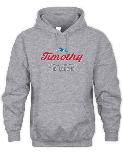 The Man The Myth The Legend Coors Light Beer T-Shirt TIMOTHY M1-S84 / Unisex Hoodie / sport grey