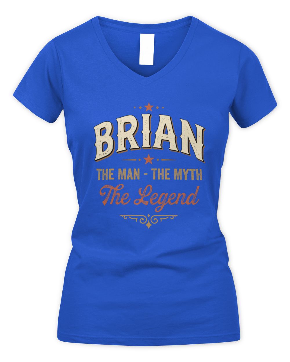 I'm Name I'm Not Rude I Just Have The Balls Funny T-Shirt BRIAN M1-77 / Women's V-Neck T-Shirt / royal