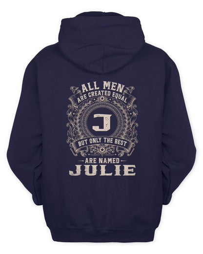 All Men Are Created Equal Cool Logo Shirt JULIE M1-60 / Unisex Hoodie / navy
