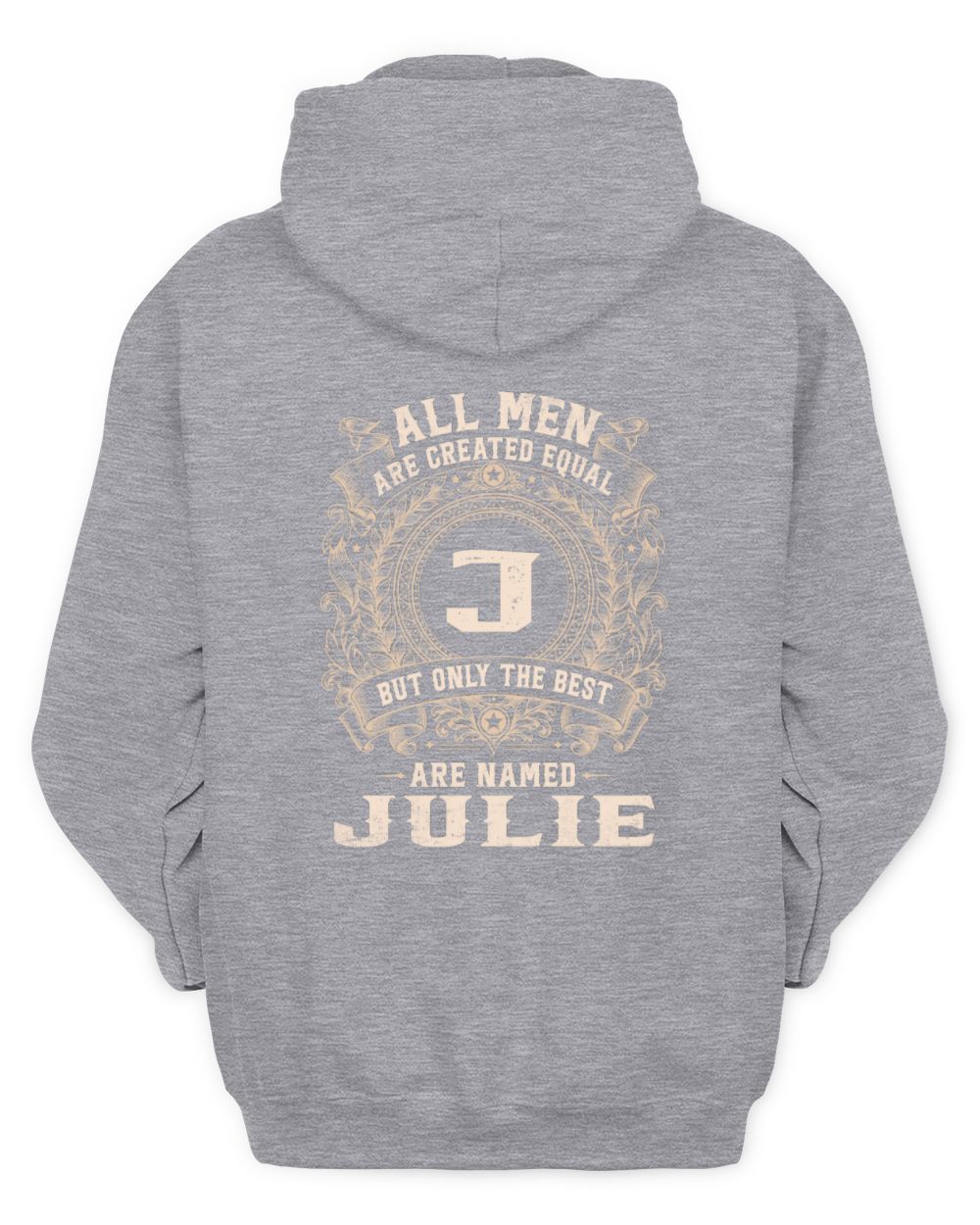 All Men Are Created Equal Cool Logo Shirt JULIE M1-60 / Unisex Hoodie / sport grey