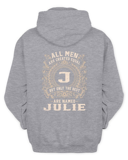 All Men Are Created Equal Cool Logo Shirt JULIE M1-60 / Unisex Hoodie / sport grey