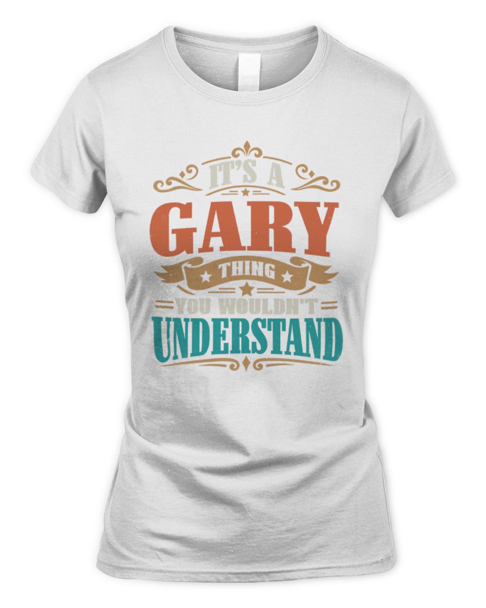 It’s a Name Thing Personalized Retro T-Shirt GARY M1-47 / Women's Standard T-Shirt / white
