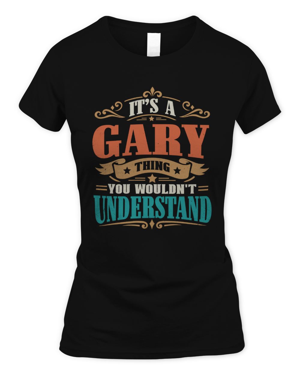 It’s a Name Thing Personalized Retro T-Shirt GARY M1-47 / Women's Standard T-Shirt / black