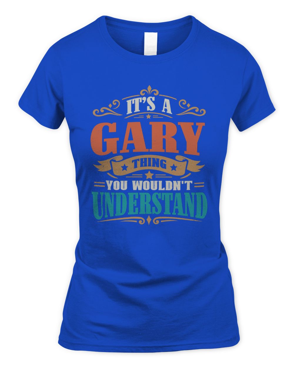 It’s a Name Thing Personalized Retro T-Shirt GARY M1-47 / Women's Standard T-Shirt / royal