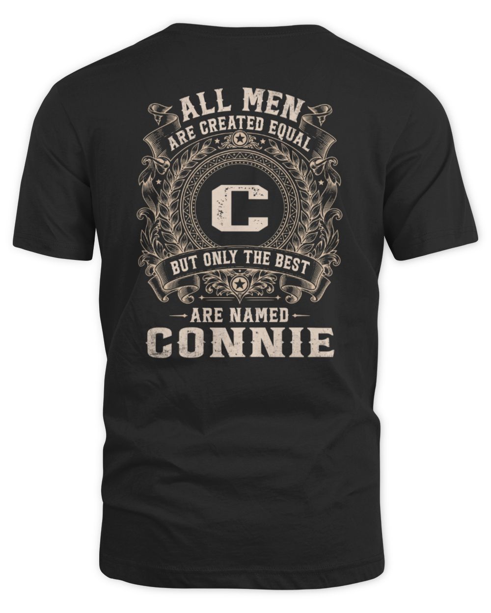 All Men Are Created Equal Cool Logo Shirt CONNIE M1-60 / Unisex Standard T-Shirt / black