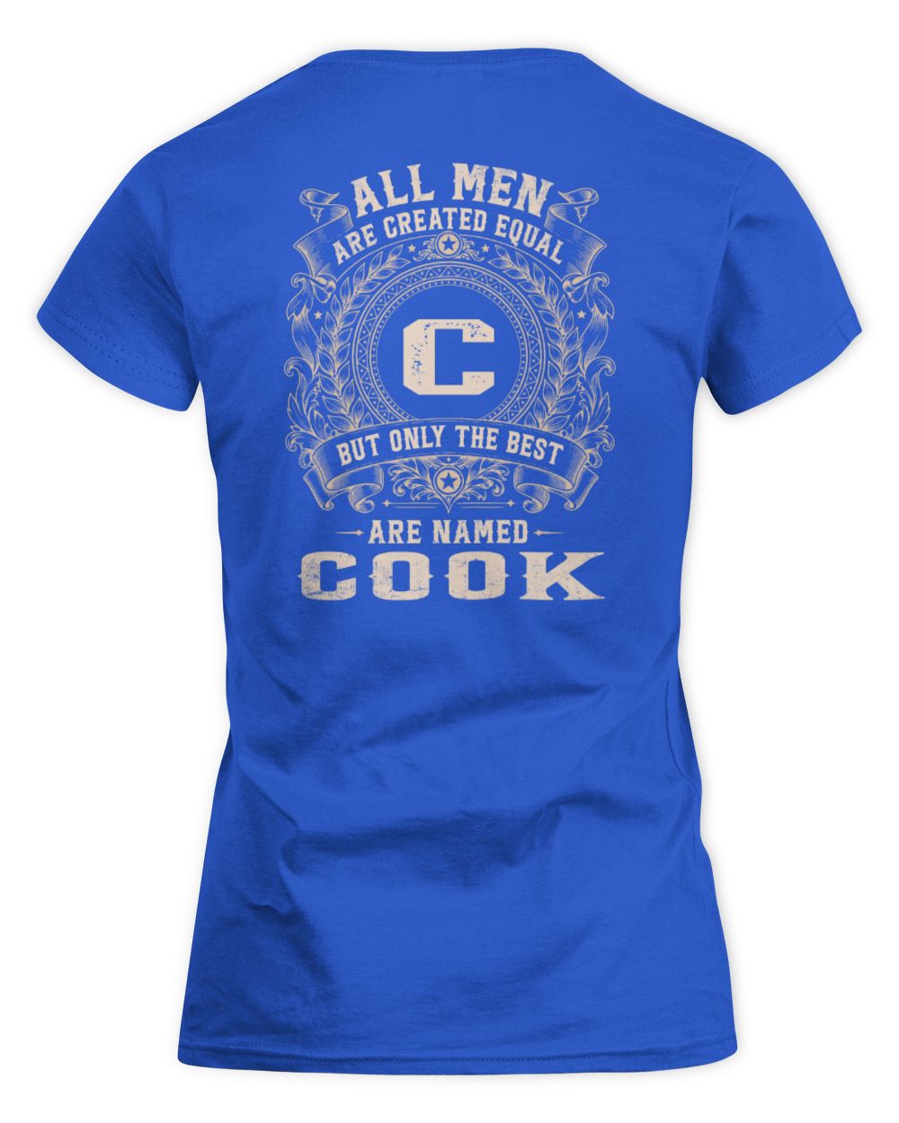 All Men Are Created Equal Cool Logo Shirt COOK M1-60 / Women's Standard T-Shirt / royal
