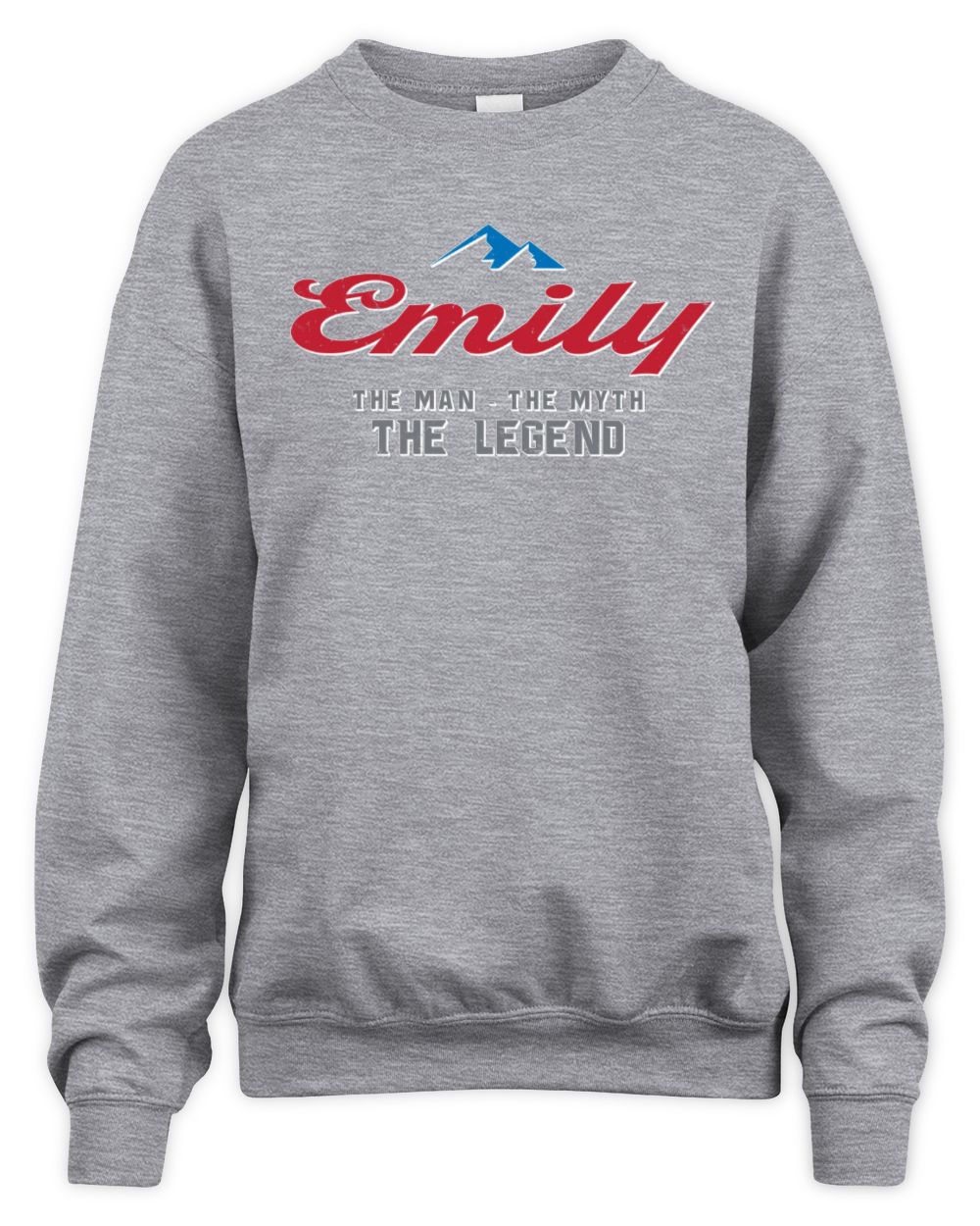The Man The Myth The Legend Coors Light Beer T-Shirt EMILY M1-S84 / Unisex Sweatshirt / sport grey