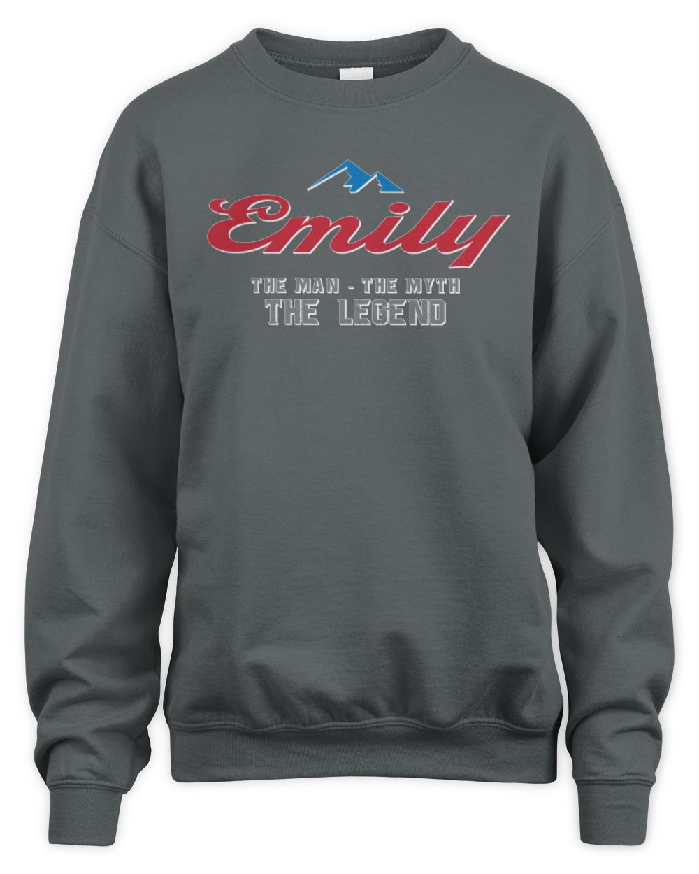 The Man The Myth The Legend Coors Light Beer T-Shirt EMILY M1-S84 / Unisex Sweatshirt / charcoal