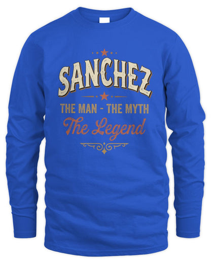 I'm Name I'm Not Rude I Just Have The Balls Funny T-Shirt SANCHEZ M1-77 / Men's Long Sleeved T-Shirt / royal