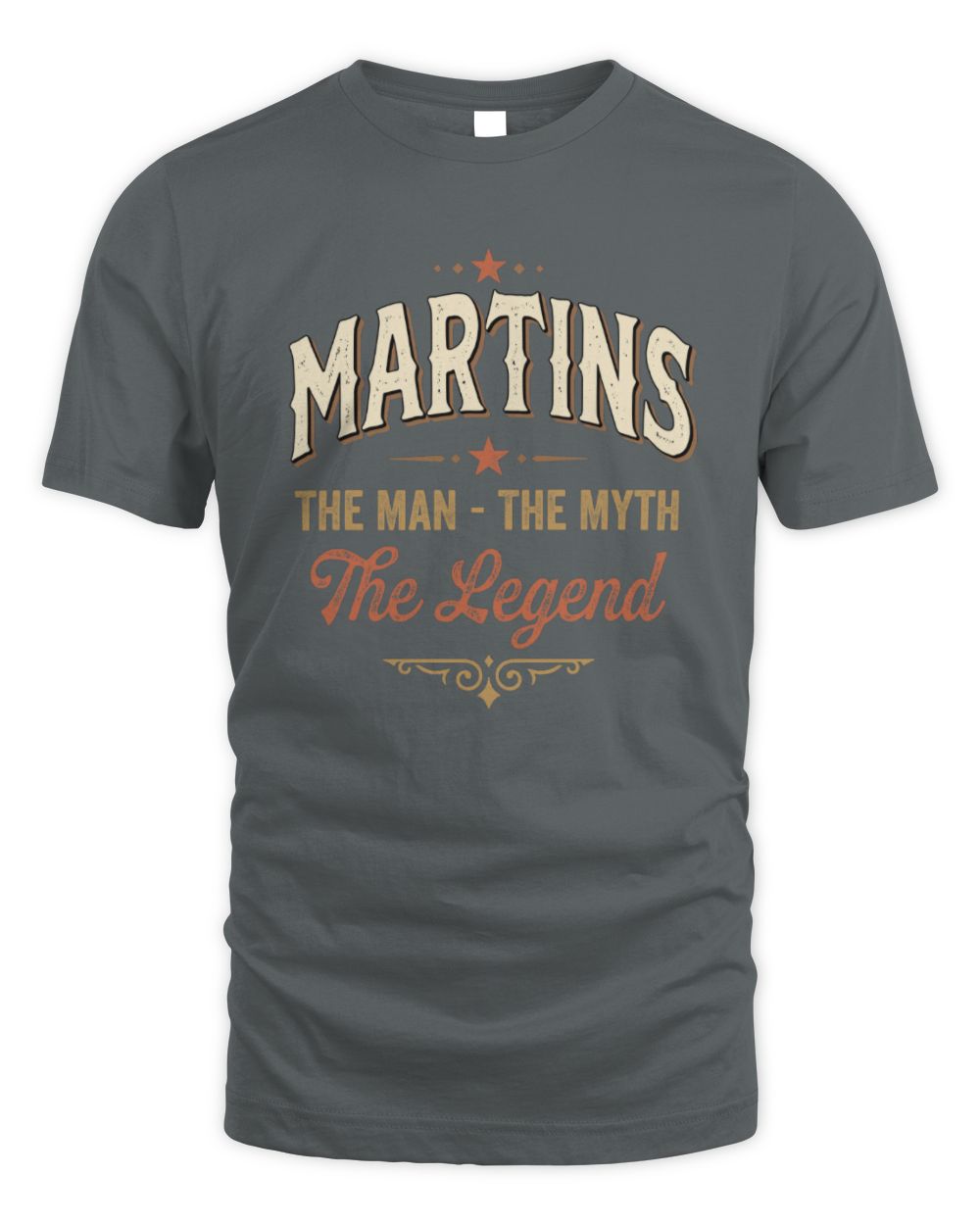 I'm Name I'm Not Rude I Just Have The Balls Funny T-Shirt MARTINS M1-77 / Unisex Standard T-Shirt / charcoal