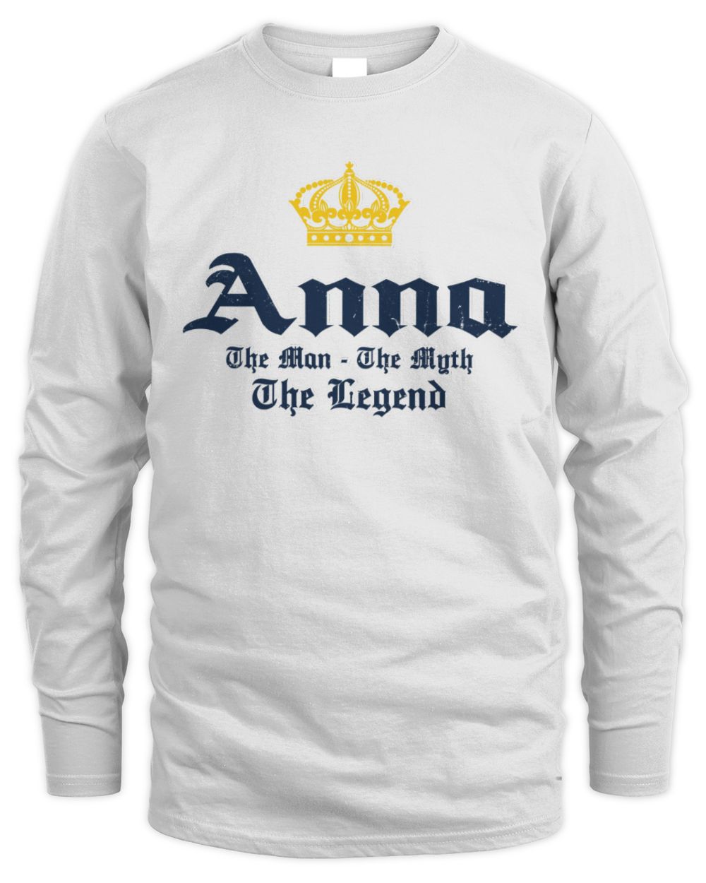 The Man The Myth The Legend Corona Beer T-Shirt ANNA M1-S83 / Men's Long Sleeved T-Shirt / white