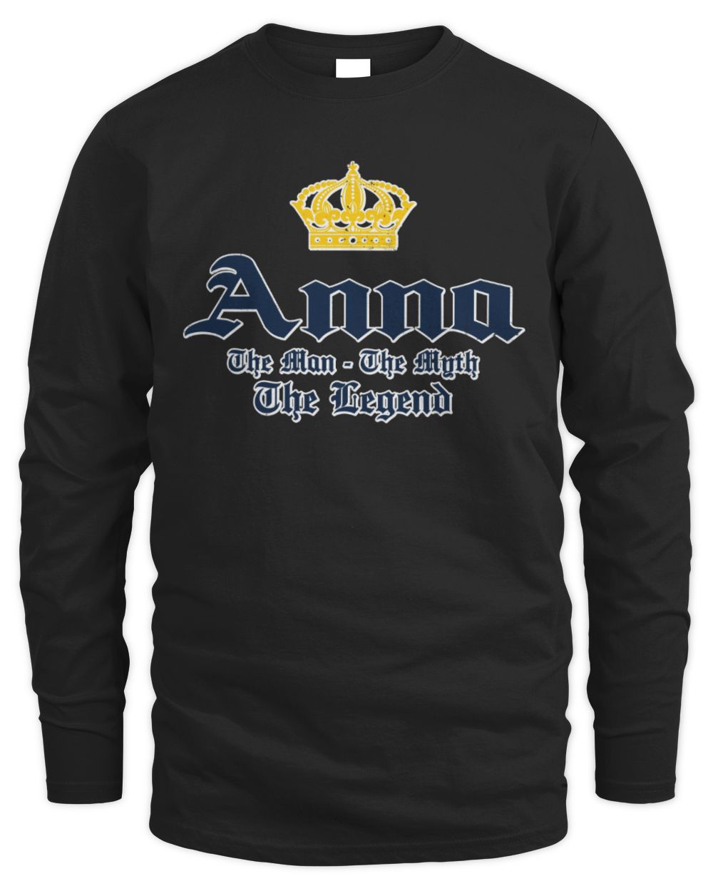 The Man The Myth The Legend Corona Beer T-Shirt ANNA M1-S83 / Men's Long Sleeved T-Shirt / black