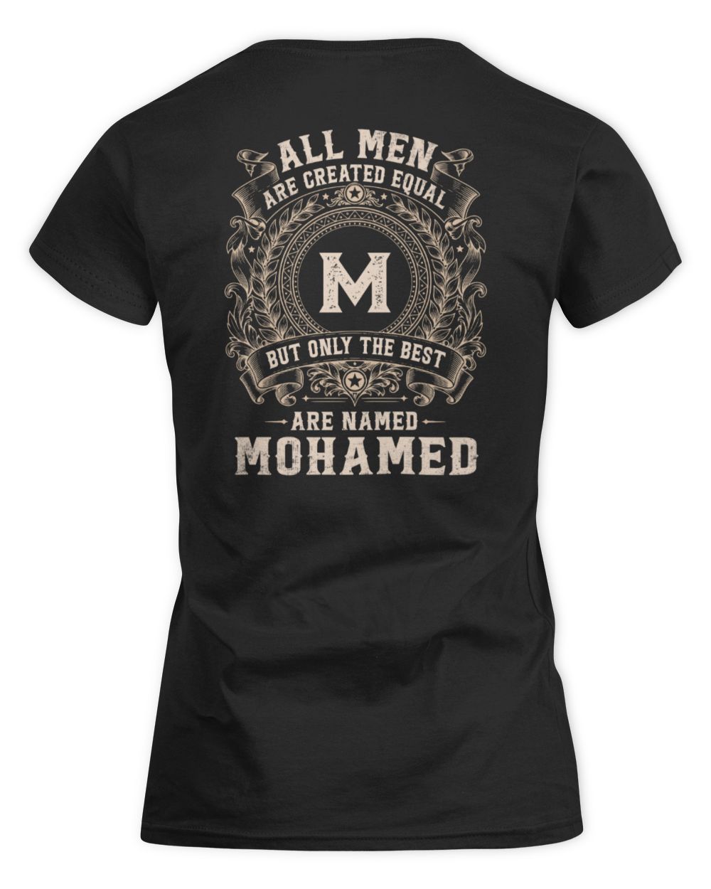 All Men Are Created Equal Cool Logo Shirt MOHAMED M1-60 / Women's Standard T-Shirt / black