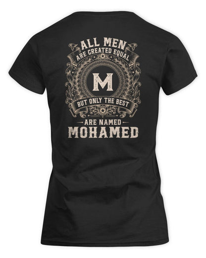All Men Are Created Equal Cool Logo Shirt MOHAMED M1-60 / Women's Standard T-Shirt / black