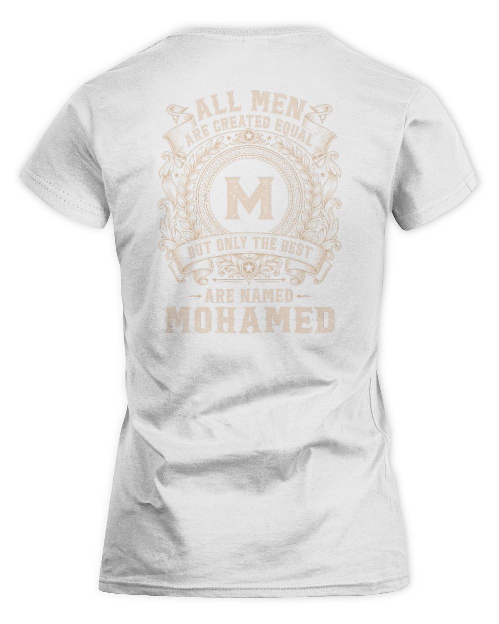 All Men Are Created Equal Cool Logo Shirt MOHAMED M1-60 / Women's Standard T-Shirt / white