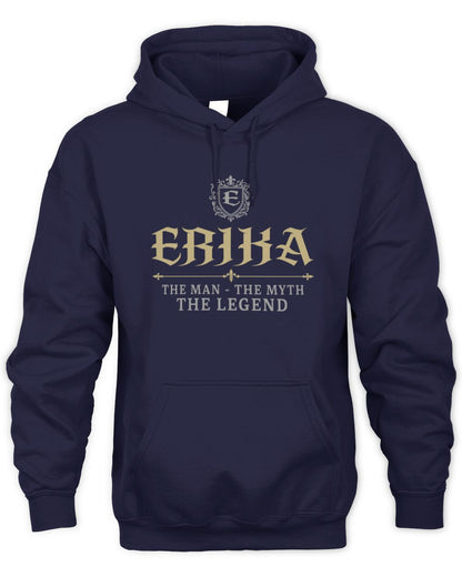 The Man The Myth The Legend Western Shirt ERIKA M1-78 / Unisex Hoodie / navy