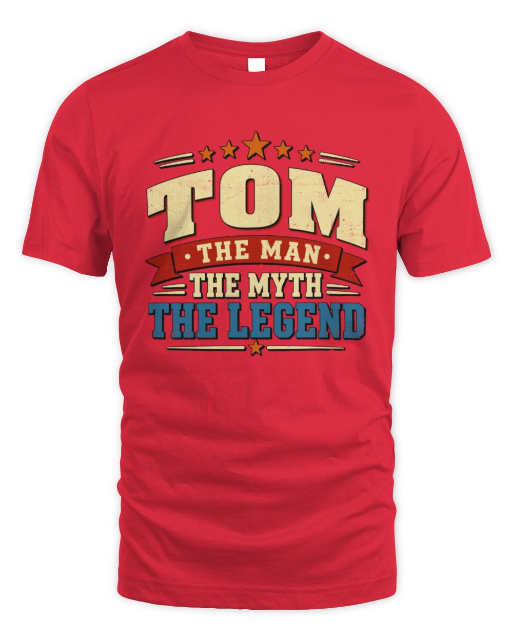 The Man The Myth The Legend Ribbon Vintage T-Shirt TOM M1-56 / Unisex Standard T-Shirt / red