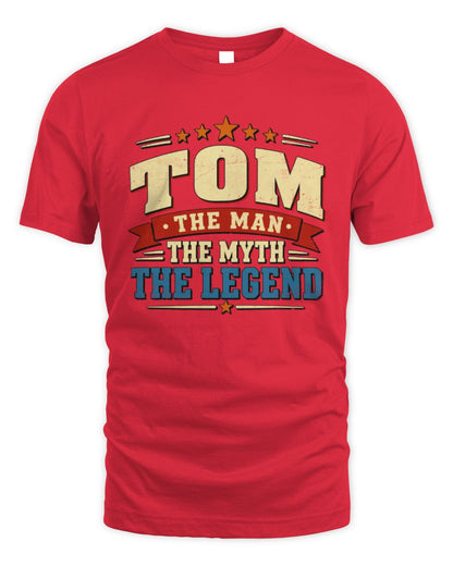 The Man The Myth The Legend Ribbon Vintage T-Shirt TOM M1-56 / Unisex Standard T-Shirt / red