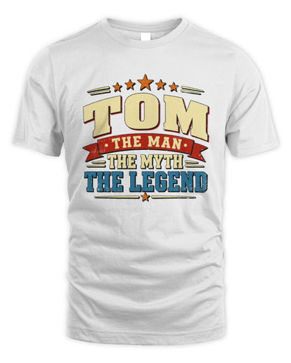 The Man The Myth The Legend Ribbon Vintage T-Shirt TOM M1-56 / Unisex Standard T-Shirt / white