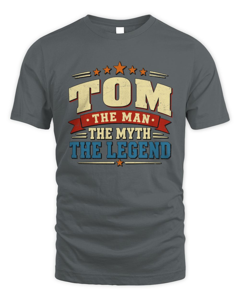The Man The Myth The Legend Ribbon Vintage T-Shirt TOM M1-56 / Unisex Standard T-Shirt / charcoal