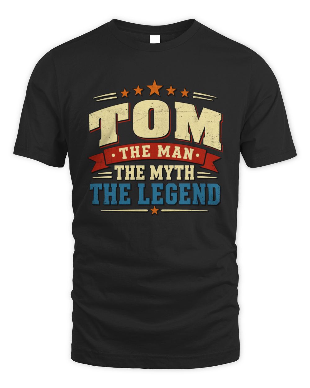 The Man The Myth The Legend Ribbon Vintage T-Shirt TOM M1-56 / Unisex Standard T-Shirt / black