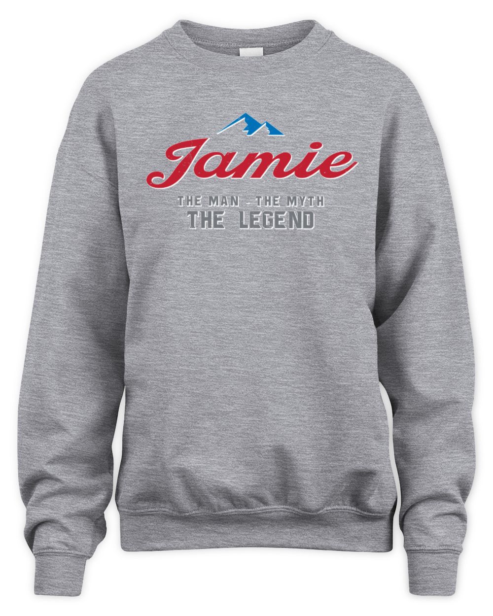 The Man The Myth The Legend Coors Light Beer T-Shirt JAMIE M1-S84 / Unisex Sweatshirt / sport grey