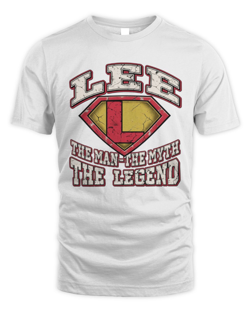 The Man The Myth The Legend Superman Graphic T-Shirt LEE M1-74 / Unisex Standard T-Shirt / white