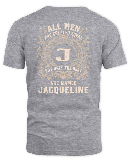 All Men Are Created Equal Cool Logo Shirt JACQUELINE M1-60 / Unisex Standard T-Shirt / sport grey