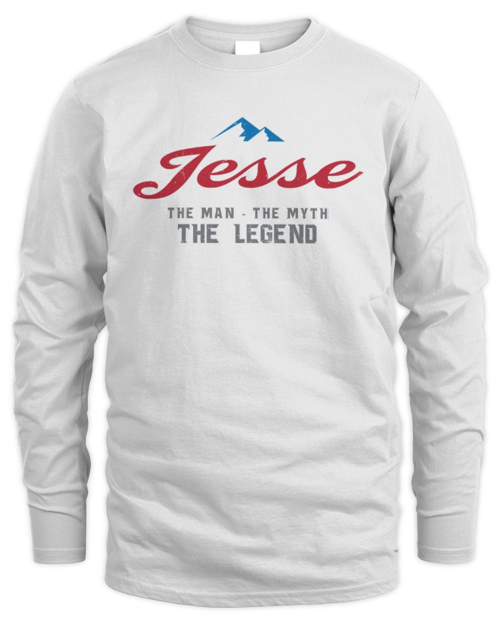 The Man The Myth The Legend Coors Light Beer T-Shirt JESSE M1-S84 / Men's Long Sleeved T-Shirt / white