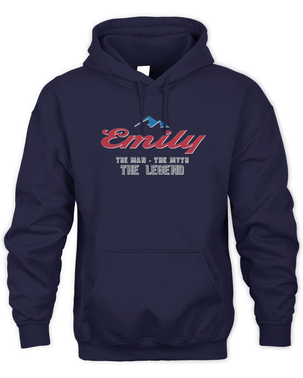 The Man The Myth The Legend Coors Light Beer T-Shirt EMILY M1-S84 / Unisex Hoodie / navy