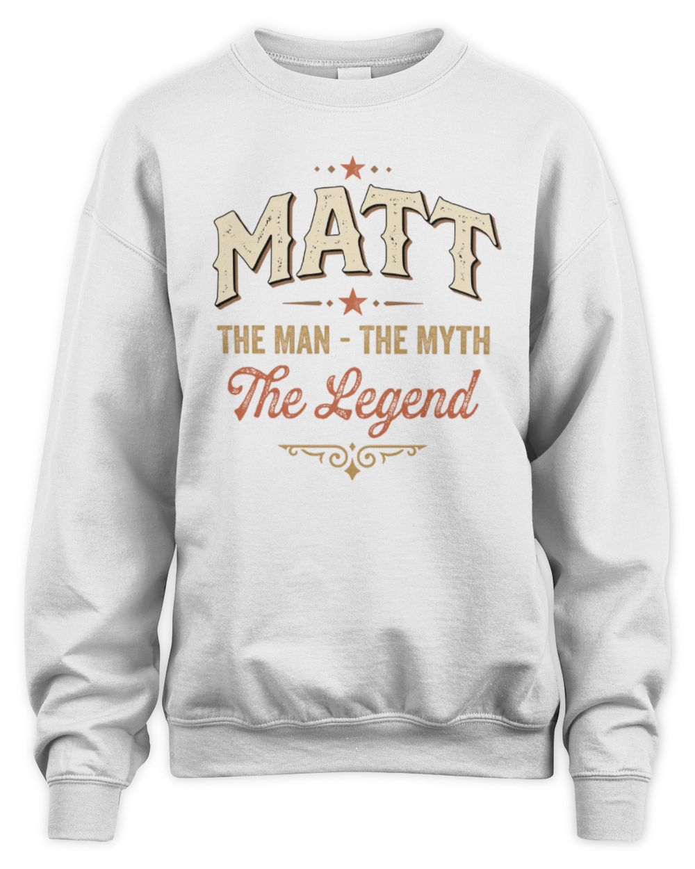 I'm Name I'm Not Rude I Just Have The Balls Funny T-Shirt MATT M1-77 / Unisex Sweatshirt / white
