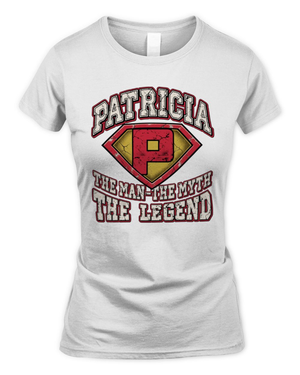 The Man The Myth The Legend Superman Graphic T-Shirt PATRICIA M1-74 / Women's Standard T-Shirt / white