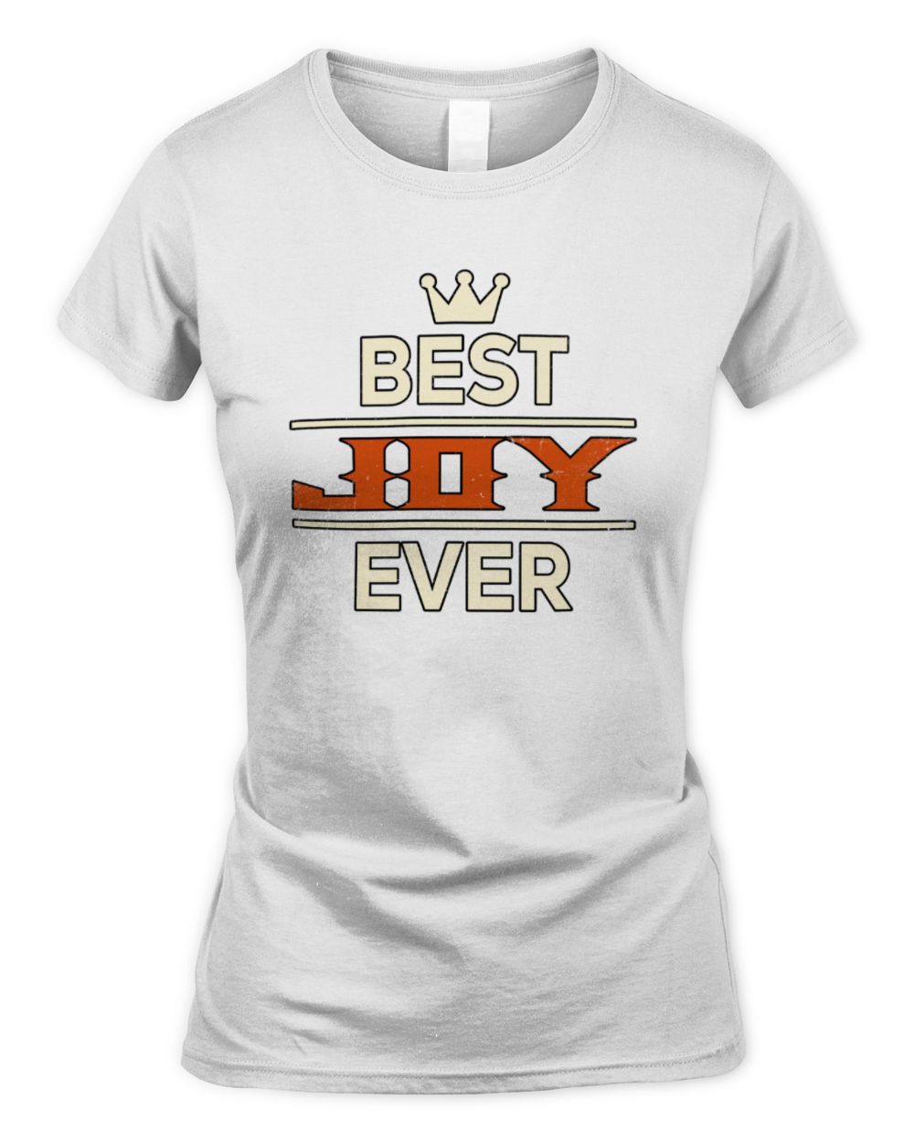 Best Your Name With Crown Shirt JOY M1-59 / Women's Standard T-Shirt / white