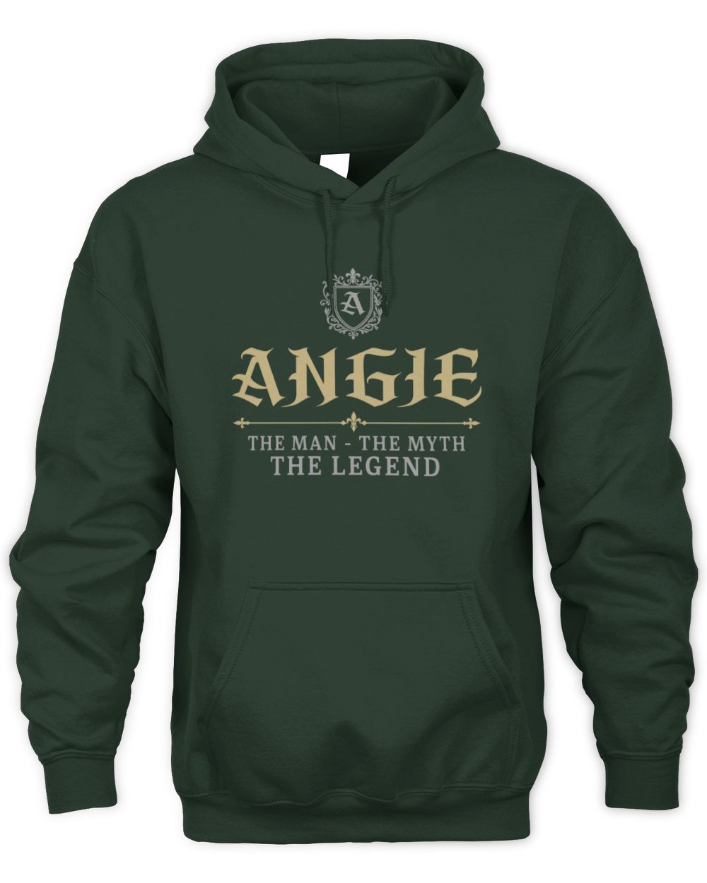 The Man The Myth The Legend Western Shirt ANGIE M1-78 / Unisex Hoodie / forest green